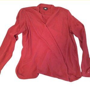 ❤️MOSSIMO SUPPLY Co: Wine Faux Wrap Top!